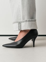 Black Forever Comfort® Highcut Court Heels - Image 3 of 9