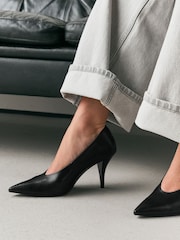 Black Forever Comfort® Highcut Court Heels - Image 5 of 9