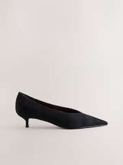Black Standard Fit Forever Comfort® Court Kitten Heels - Image 1 of 5