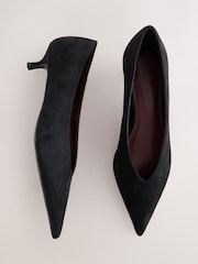 Black Standard Fit Forever Comfort® Court Kitten Heels - Image 2 of 5