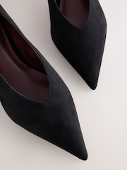 Black Standard Fit Forever Comfort® Court Kitten Heels - Image 4 of 5