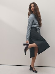 Burgundy Red Forever Comfort® Tripple Strap Block Heels - Image 3 of 7