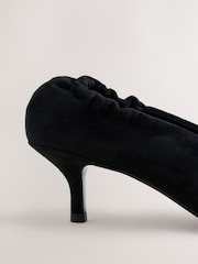 Черный - Туфли-мюли на мид-каблуке со сборками на спине Forever Comfort®

  - Изображение 3 5