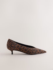 Leopard Standard Fit Forever Comfort® Court Kitten Heels - Image 1 of 5