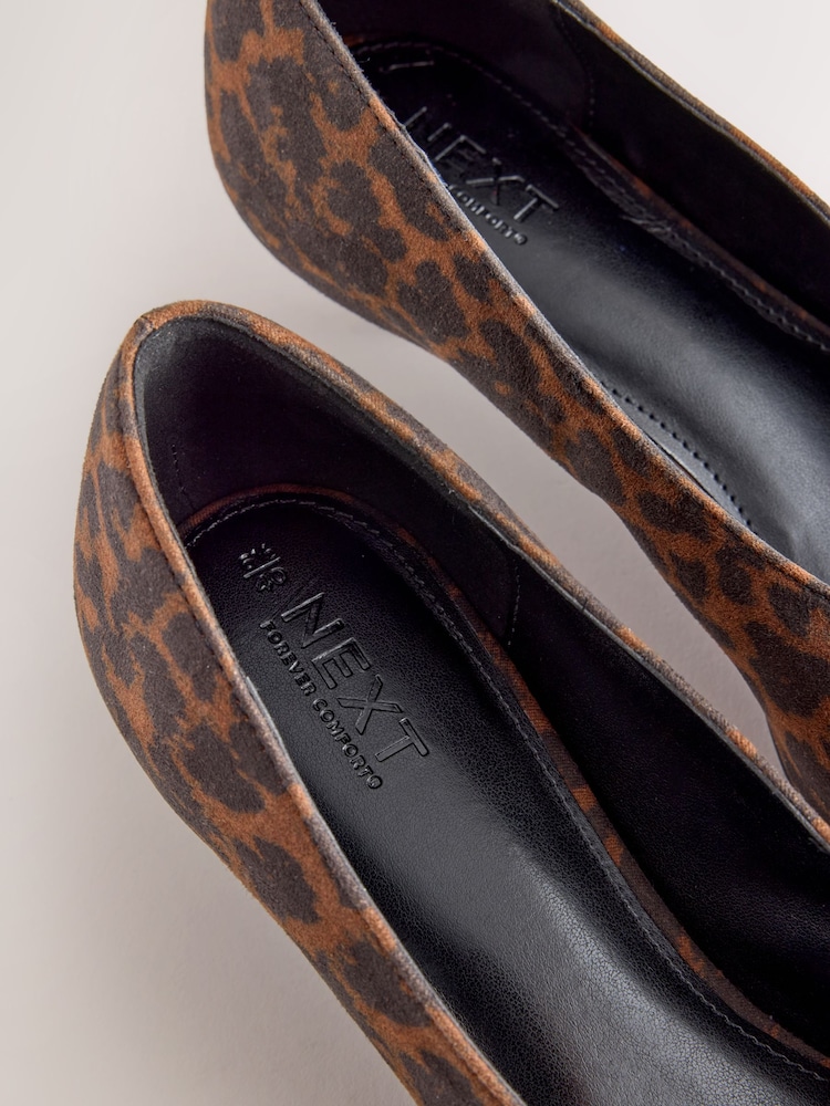 Leopard Standard Fit Forever Comfort® Court Kitten Heels - Image 5 of 5 Leopard Standard Fit Forever Comfort® Court Kitten Heels - Image 5 of 5