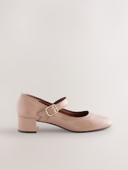 Camel Forever Comfort® Scallop Low Block Heels - Image 1 of 5