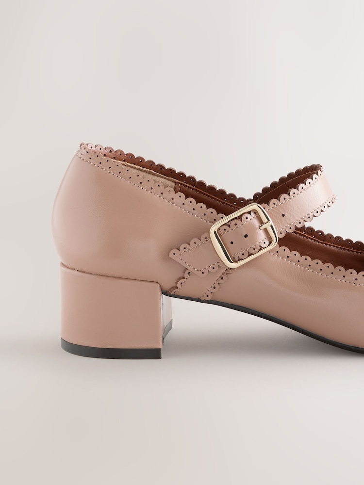Camel Forever Comfort® Scallop Low Block Heels - Image 2 of 5