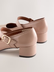Camel Forever Comfort® Scallop Low Block Heels - Image 4 of 5