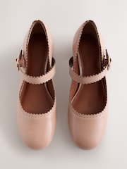Camel Forever Comfort® Scallop Low Block Heels - Image 5 of 5