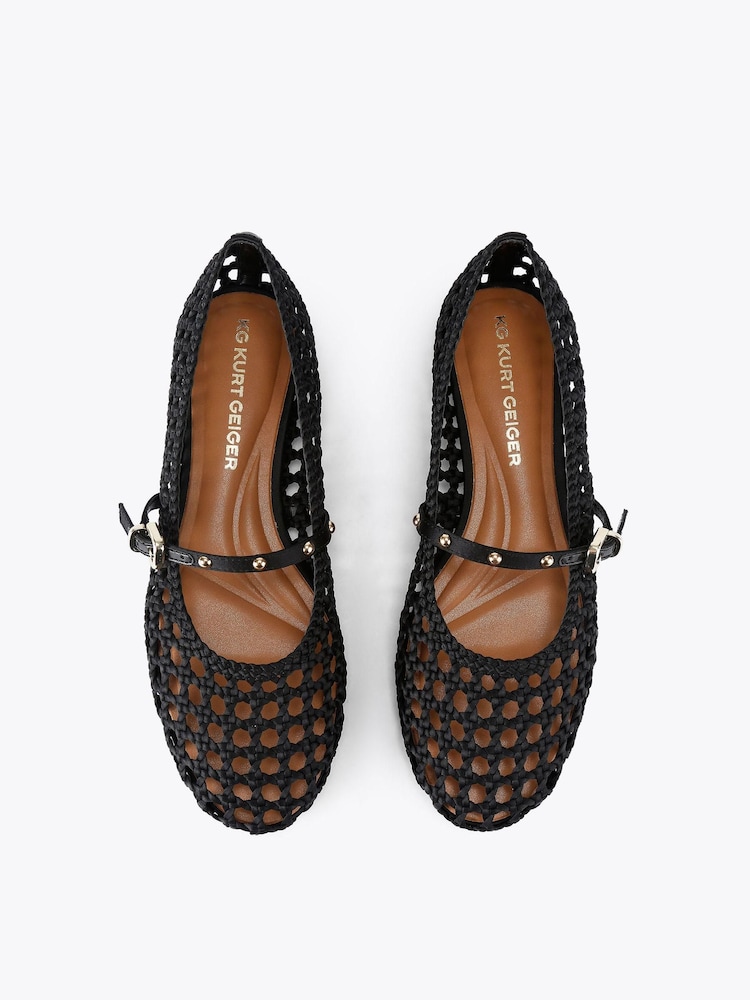 ブラック - KG Kurt Geiger Rhoda バレエシューズ - 画像 2 / 4