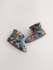 Bright Grafitti Fleece Slipper Boots - Image 5 of 5