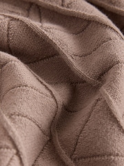 Neutral Zip Neck Texture Short Sleeve Polo Shirt (3-16yrs) - Image 3 of 4
