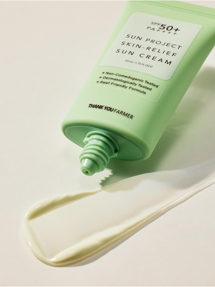 THANK YOU FARMER Sun Project Skin Relief Sun Cream SPF50+ PA++++ 50ml - Image 2 of 5