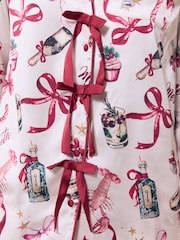 Lipsy Christmas Merry Margarita Satin Long Sleeve Pyjamas Set - Εικόνα 6 από 6