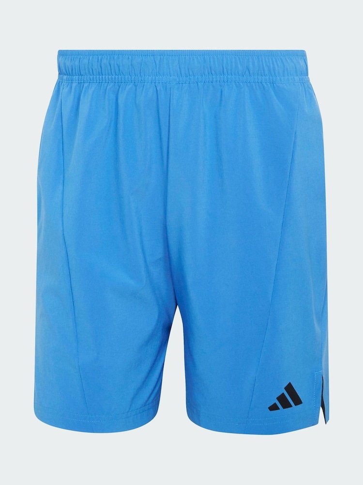 adidas Blue Designed For Training Workout Shorts - Image 1 of 5 adidas Blue Designed For Training Workout Shorts - Image 1 of 5
