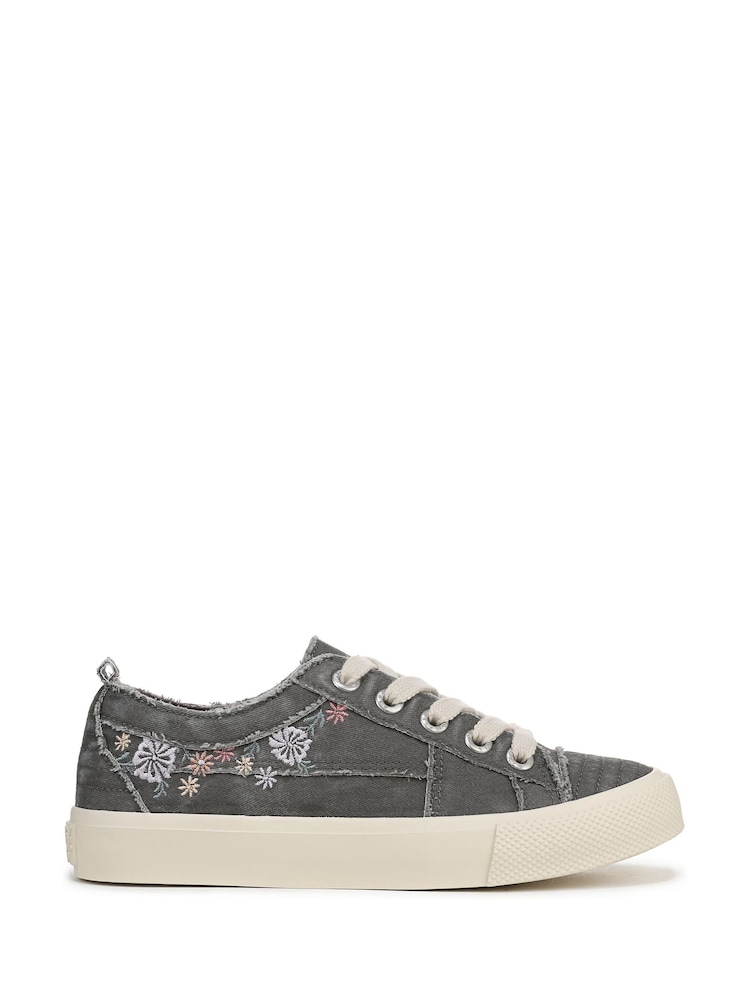 Blowfish Malibu Grey Very Sadie Regular Fit Lace-Up Trainers - Image 1 of 7
