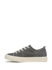 Blowfish Malibu Grey Very Sadie Regular Fit Lace-Up Trainers - Image 2 of 7