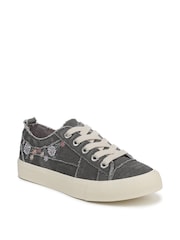 Blowfish Malibu Grey Very Sadie Regular Fit Lace-Up Trainers - Image 3 of 7