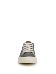Blowfish Malibu Grey Very Sadie Regular Fit Lace-Up Trainers - Image 4 of 7