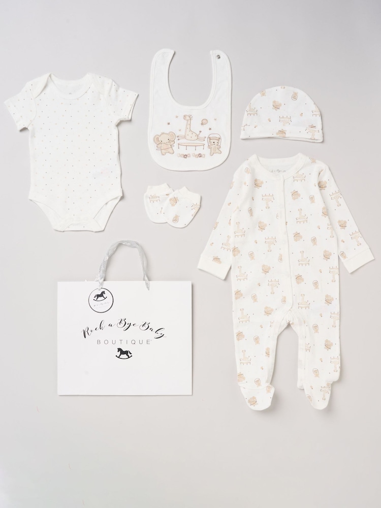Rock-A-Bye Baby Boutique All-In-One Baby Gift Set 5 Piece - Image 1 of 5 Rock-A-Bye Baby Boutique All-In-One Baby Gift Set 5 Piece - Image 1 of 5