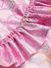 Angels By Accessorize Pink Sparkle Frill Mermaid Swimsuit - Image 2 of 2