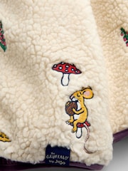 Jojo Maman Bébé Cream The Gruffalo Hooded Borg Jacket - Image 5 of 5