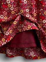 Jojo Maman Bébé Burgundy Red Cherry Knitted Combo Dress - Image 4 of 4