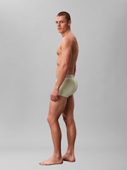 Calvin Klein Blue Micro Stretch Trunks 3 Pack - Image 2 of 5