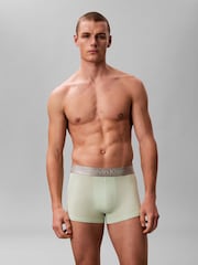 Calvin Klein Blue Micro Stretch Trunks 3 Pack - Image 5 of 5