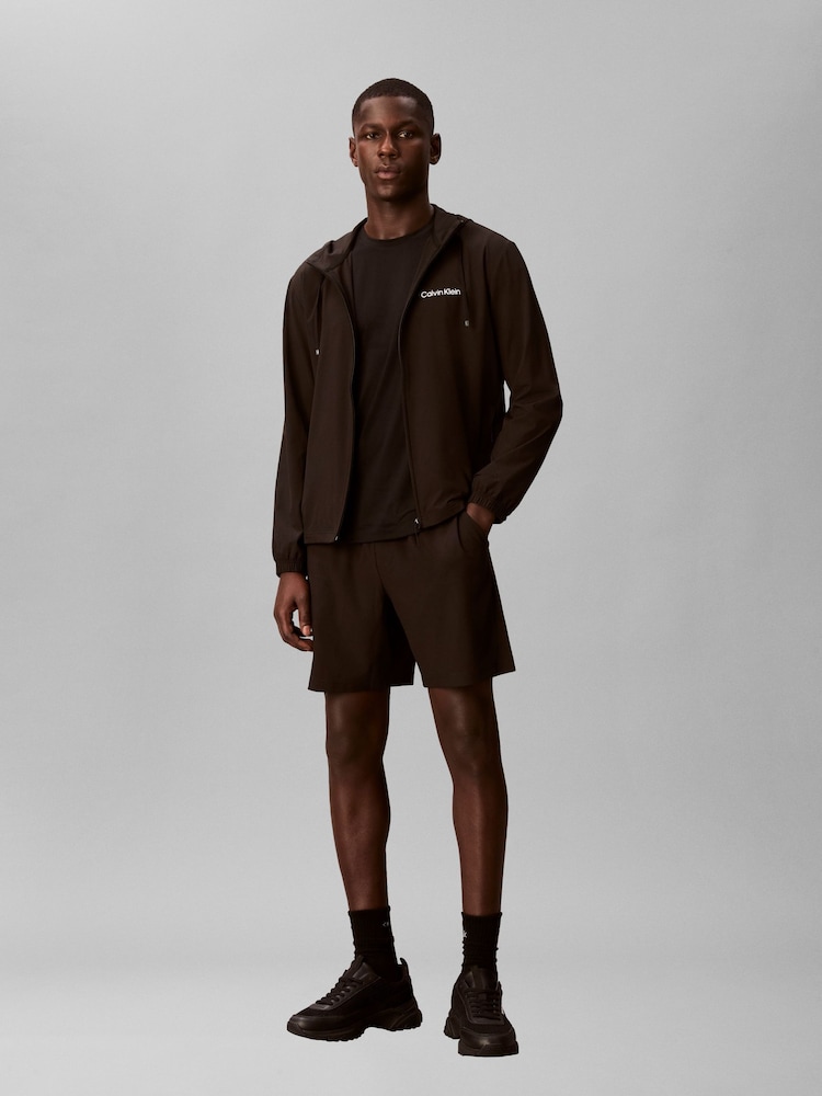 Calvin Klein Black Performance Fabric Woven Shorts - Image 4 of 4 Calvin Klein Black Performance Fabric Woven Shorts - Image 4 of 4