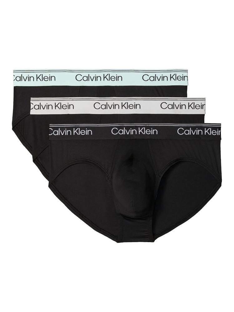Calvin Klein Black Hip Brief 3-Pack - Image 1 of 5