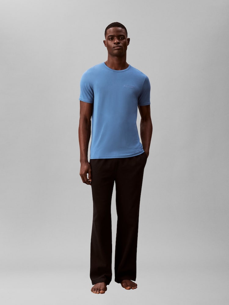 Calvin Klein Blue Lounge Ultra Soft Modal T-Shirt - Image 1 of 5