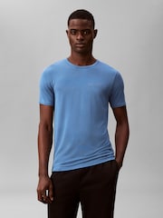 Calvin Klein Blue Lounge Ultra Soft Modal T-Shirt - Image 2 of 5