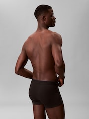 Calvin Klein Blue Cotton Stretch Trunks 3 Pack - Image 3 of 5