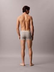 Calvin Klein Blue Heritage Cotton Stretch Trunks 3 Pack - Image 2 of 6