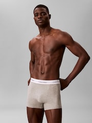 Calvin Klein Blue Icon Cotton Stretch Relaxed Dart Trunks 3 Pack - Image 2 of 5