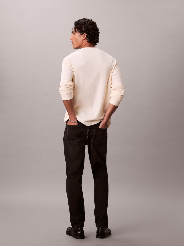 Calvin Klein Jeans Tapered Black Jeans - Image 2 of 5