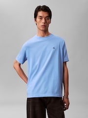 Calvin Klein Blue Monogram T-Shirt - Image 1 of 5