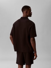 Calvin Klein Black Cotton Piqué Polo Shirt - Image 2 of 5