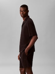 Calvin Klein Black Cotton Piqué Polo Shirt - Image 4 of 5