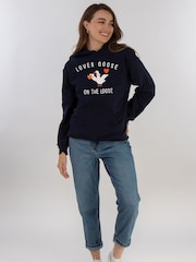 Brands In Blue Lover Goose Hoodie - Image 2 of 5