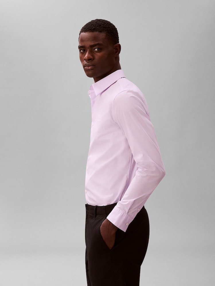 Buy Calvin Klein Purple Slim Stretch Button Down Shirt from Next Luxembourg Buy Calvin Klein Purple Slim Stretch Button Down Shirt from Next Luxembourg