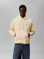 Calvin Klein Yellow Relaxed Cotton Terry Hoodie - Image 1 of 5