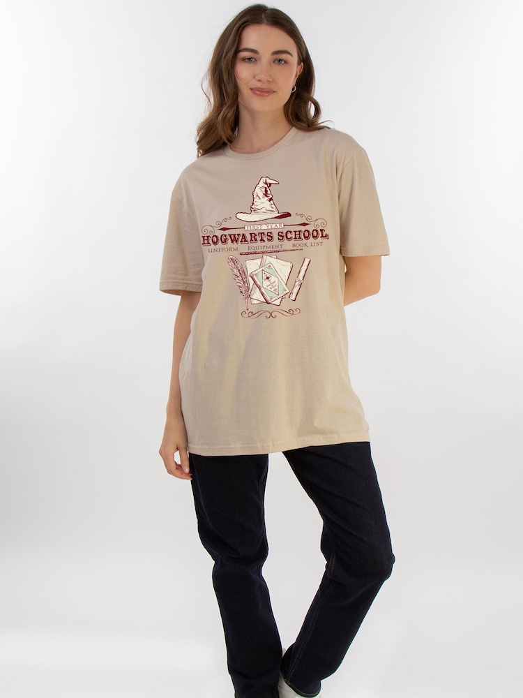 Brands In Natural Harry Potter Hogwarts School T-Shirt - Image 2 of 5