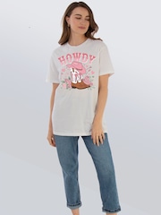 Brands In White Valentine's Day Howdy Boots T-Shirt - Image 2 of 5
