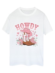 Brands In White Valentine's Day Howdy Boots T-Shirt - Image 3 of 5