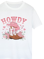 Brands In White Valentine's Day Howdy Boots T-Shirt - Image 4 of 5