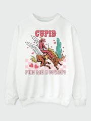 Brands In White Valentine's Day Cowboy Sweat Top - Image 3 of 5