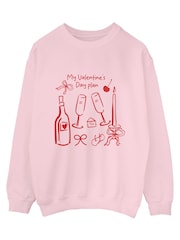 Brands In Pink Valentine's Day Plans Sweat Top - Image 3 of 5