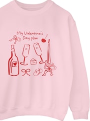 Brands In Pink Valentine's Day Plans Sweat Top - Image 4 of 5